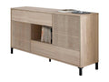 Brown Oak Wood Sideboard