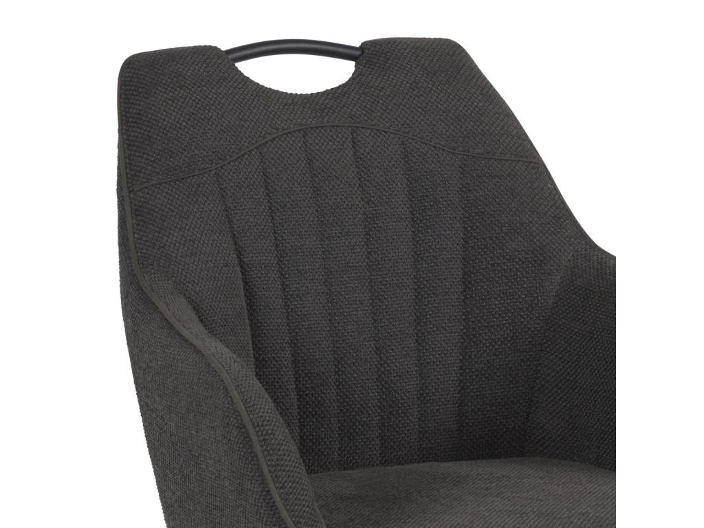 Gray Fabric Accent Chair