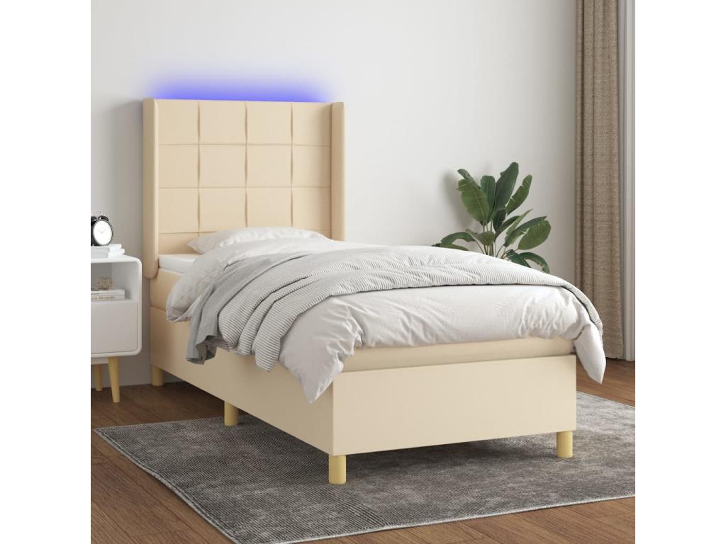Beige Fabric Mattress, 80 x 200 cm