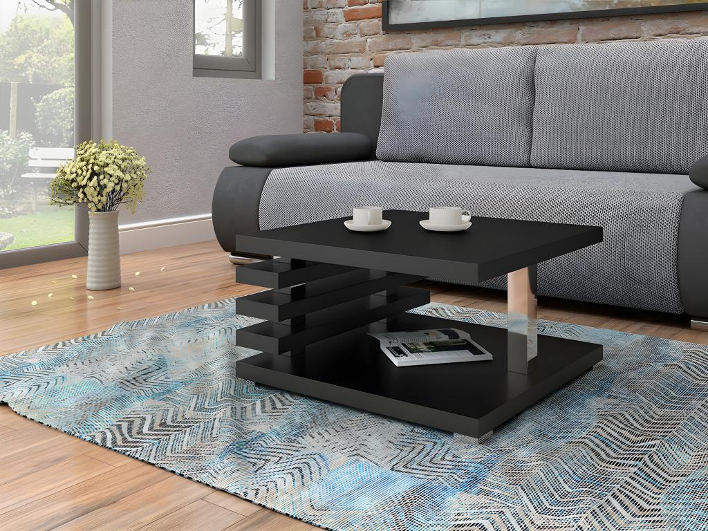 Black Coffee Table, 31 x 60 x 60 cm