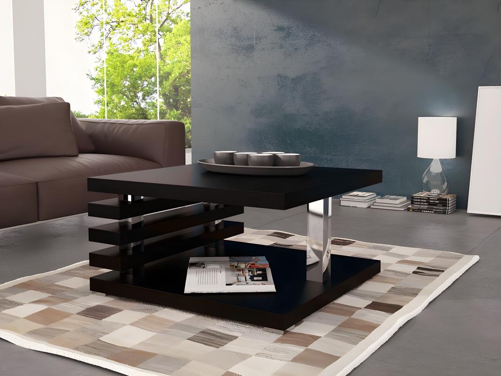 Black Coffee Table, 31 x 60 x 60 cm