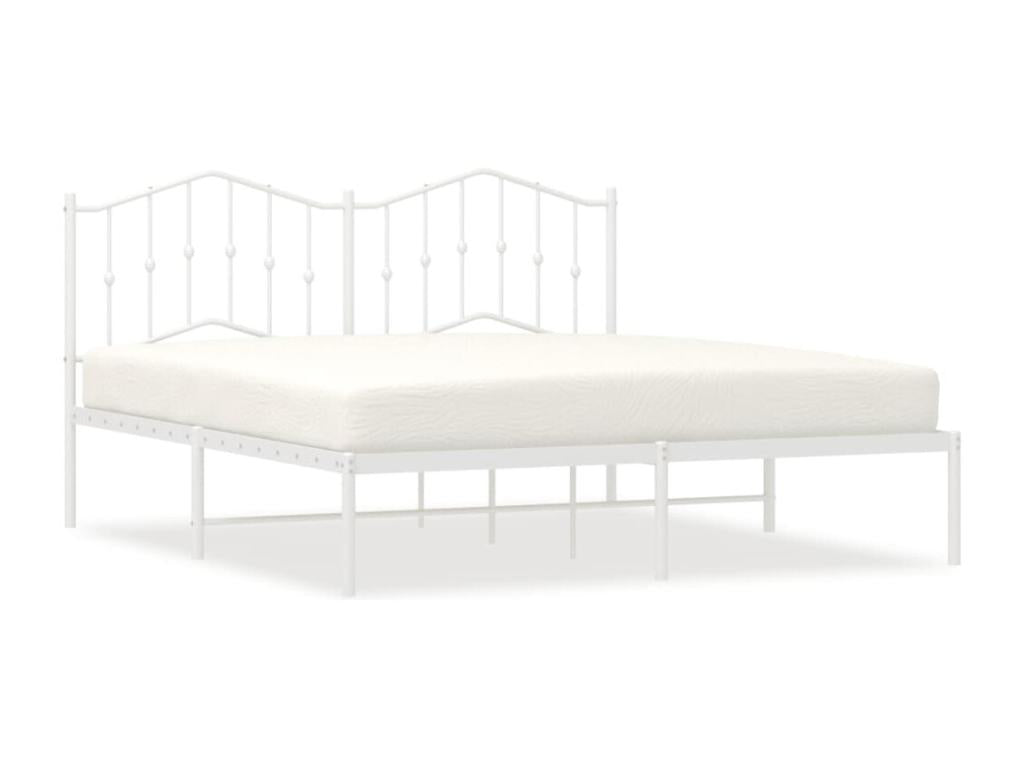 White Metal Bed Frame, 180 x 200 cm - dlz1766572494067