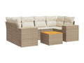 Beige Woven Resin Wicker Outdoor Furniture Set - dlz1766572538046