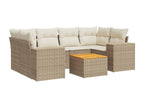 Beige Woven Resin Wicker Outdoor Furniture Set - dlz1766572538046