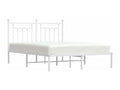 White Metal Bed Frame, 150 x 200 cm