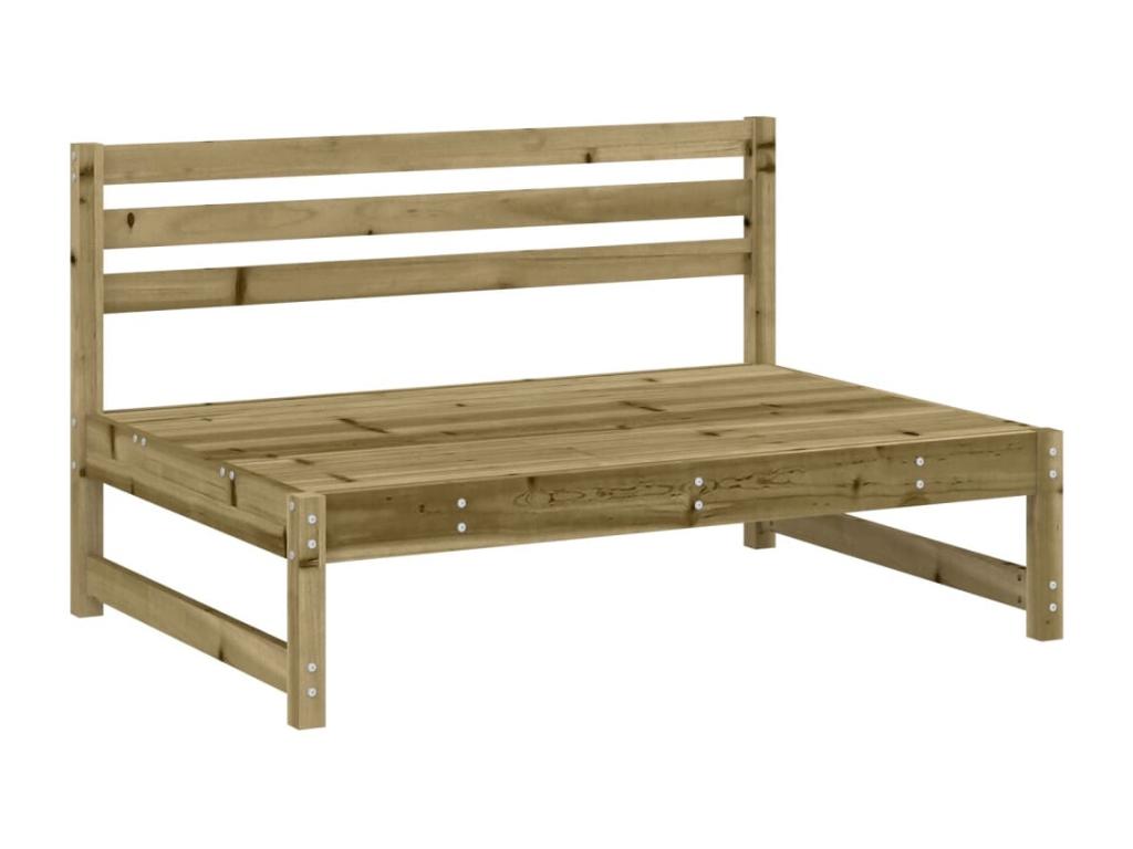 Brown Pine Wood Sofa, 120 x 80 cm