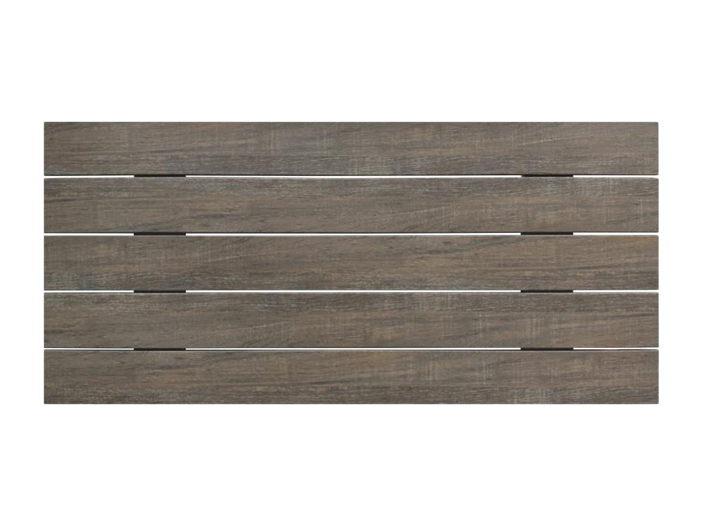 Brown Oak Wood Bed, 110 x 46 cm