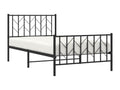 Black Metal Bed Frame, 100 x 190 cm