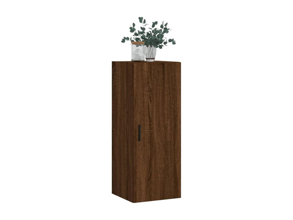 Brown Oak Wood Wardrobe, 34.5 x 34 x 90 cm