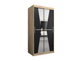 Black Wardrobe, 100 x 62 x 200 cm