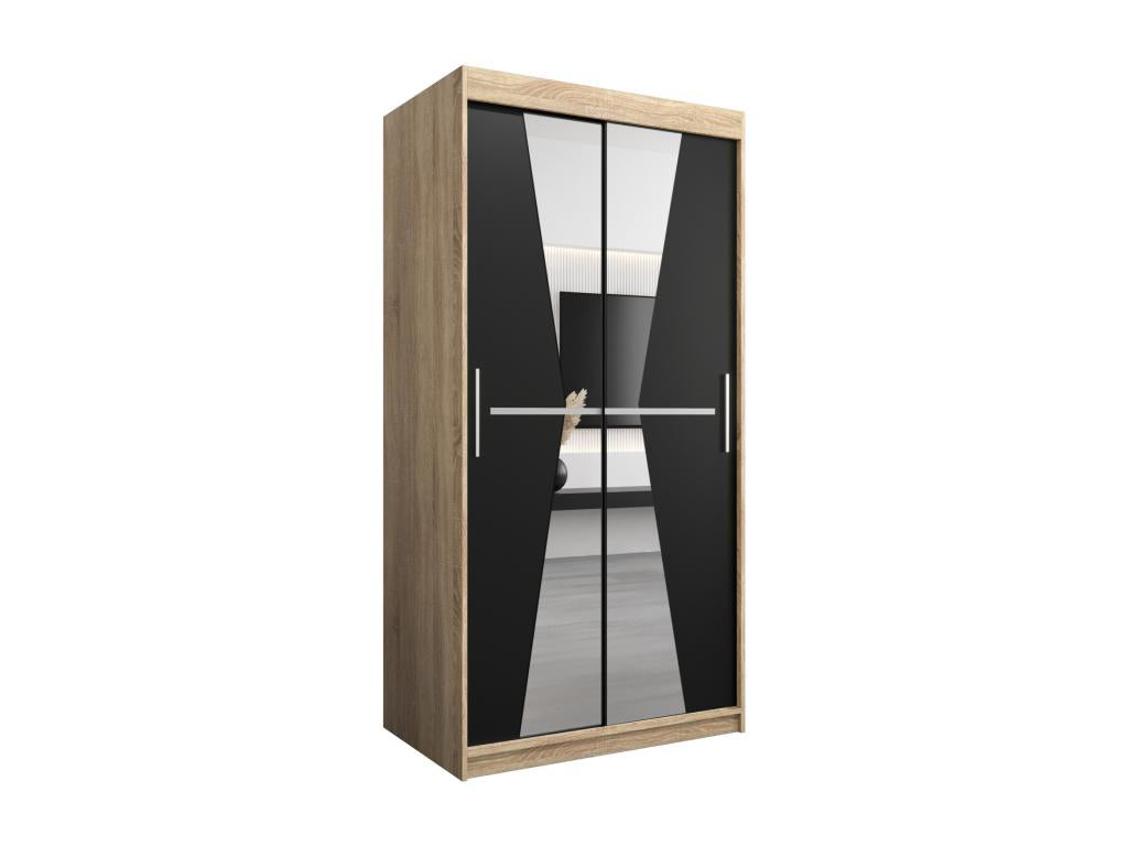 Black Wardrobe, 100 x 62 x 200 cm