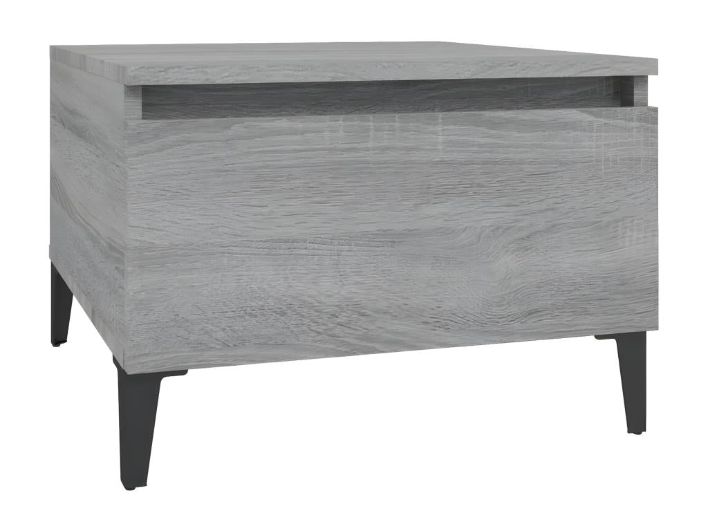 Gray Engineered Wood Side Table, 50 x 46 x 35 cm