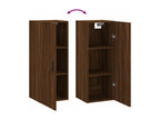 Brown Oak Wood Wardrobe, 34.5 x 34 x 90 cm