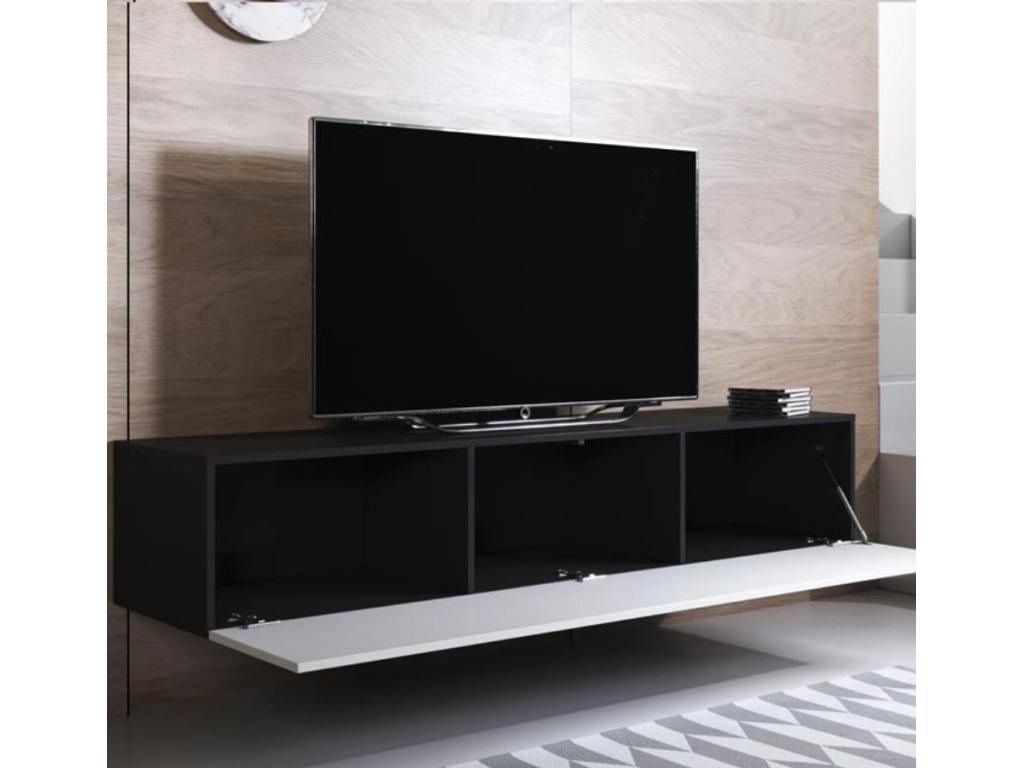 White TV Stand, 260 x 40 x 165 cm