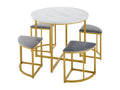 Gold Velvet Dining Table