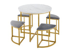 Gold Velvet Dining Table