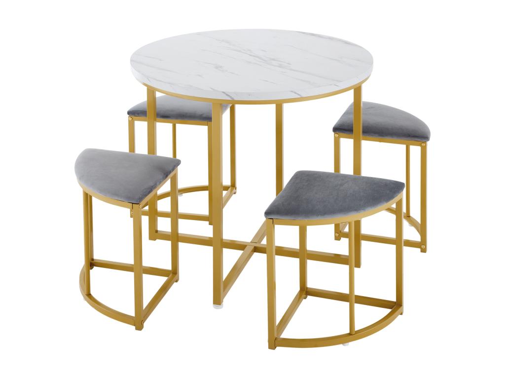 Gold Velvet Dining Table