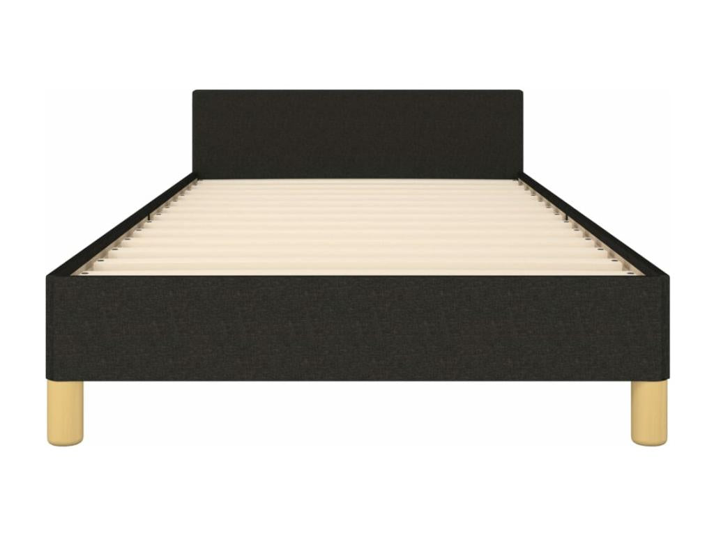 Black Fabric Bed Frame, 100 x 200 cm