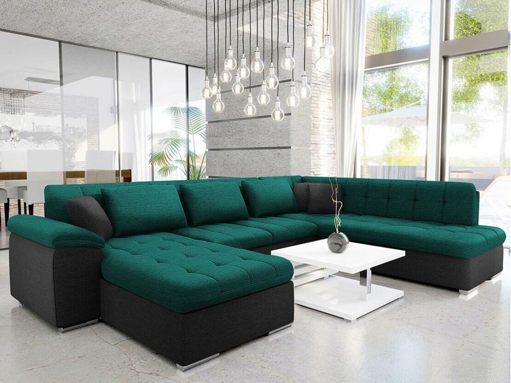 Green Sofa, 348 x 205 x 76 cm