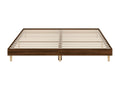 Brown Engineered Wood Bed Frame, 150 x 200 cm
