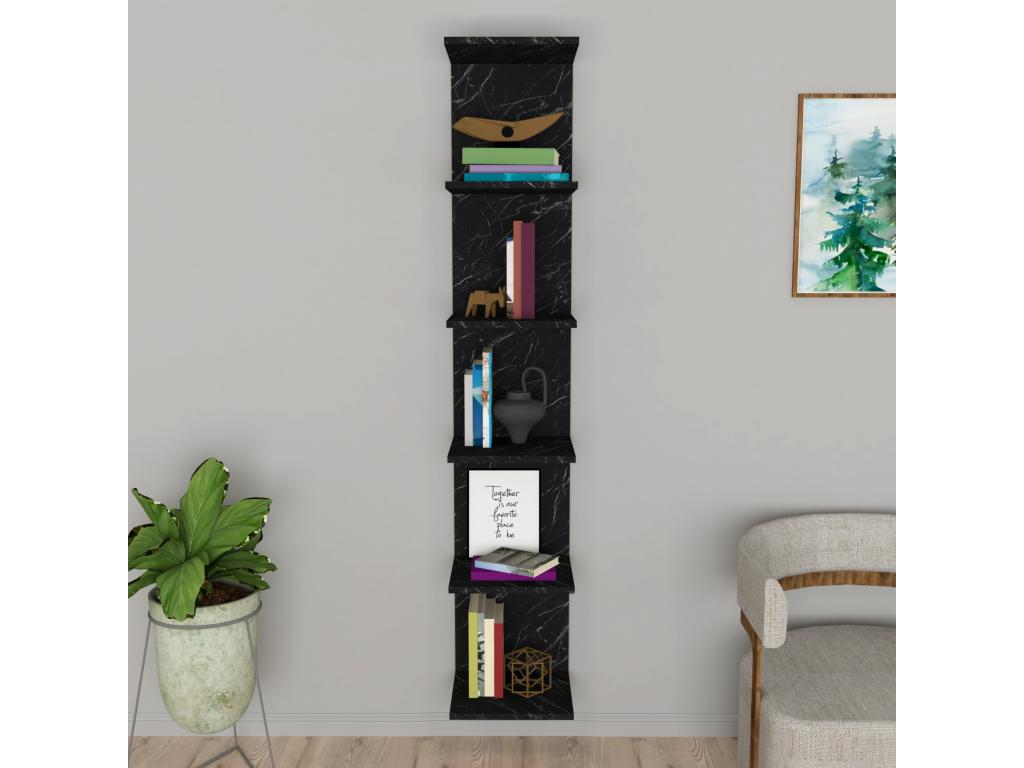 Black Marble Home Furniture, 180 x 34.5 x 30 cm