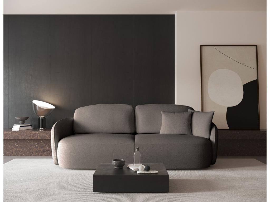 Brown Fabric Sofa Bed