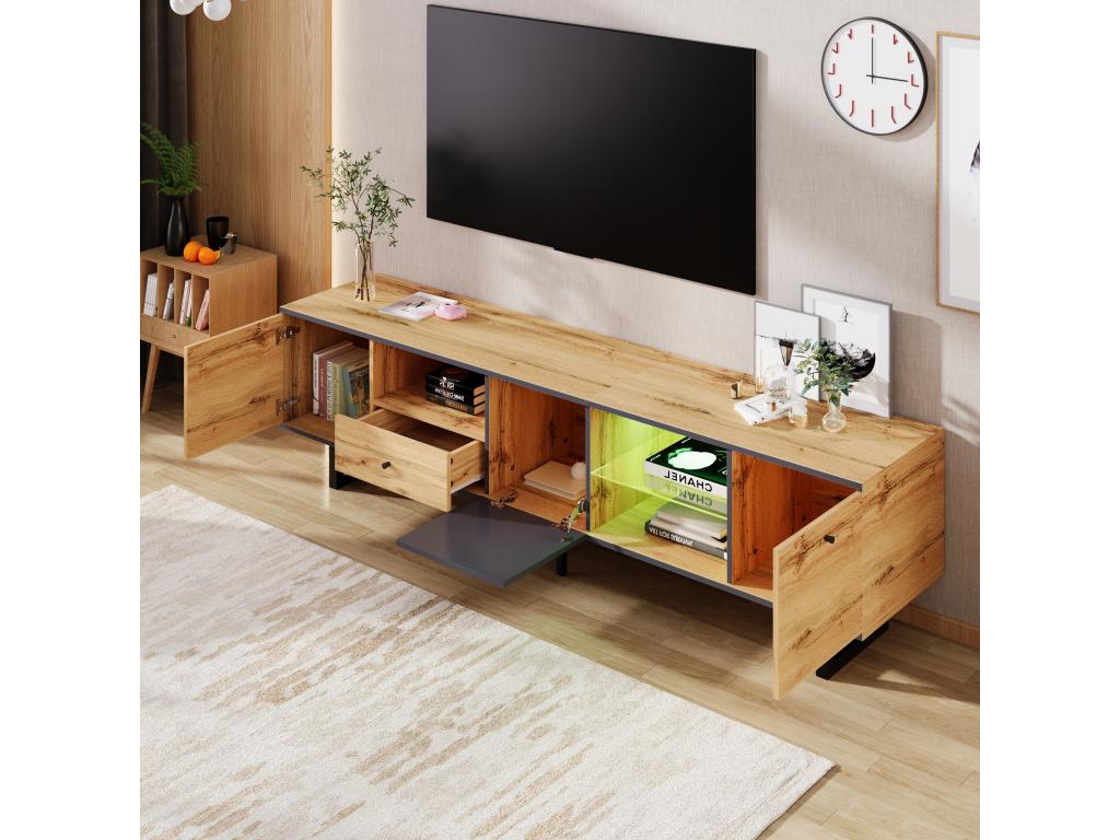 Natural Glass TV Stand