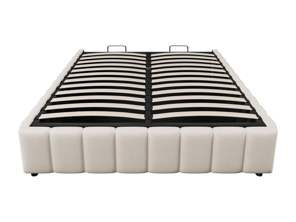 Beige Bed, 140 x 200 cm