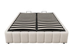 Beige Bed, 140 x 200 cm