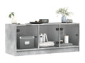 Gray Glass TV Stand, 102 x 37 x 42 cm