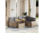 Beige Woven Resin Wicker Outdoor Furniture Set - dlz1766572358935