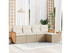 Beige Woven Resin Wicker Outdoor Furniture Set - dlz1766572538787