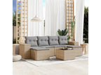 Beige Woven Resin Wicker Outdoor Furniture Set - dlz1766572884429