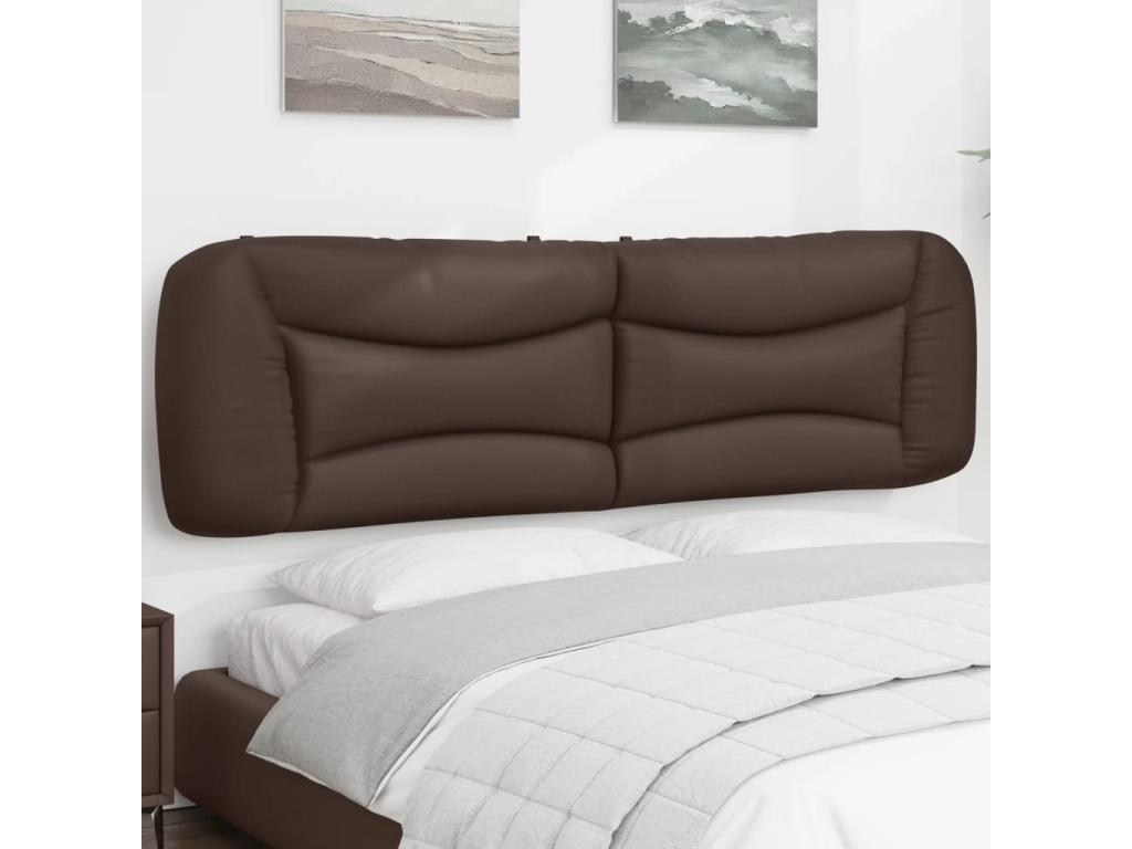 Brown Faux Leather Bed