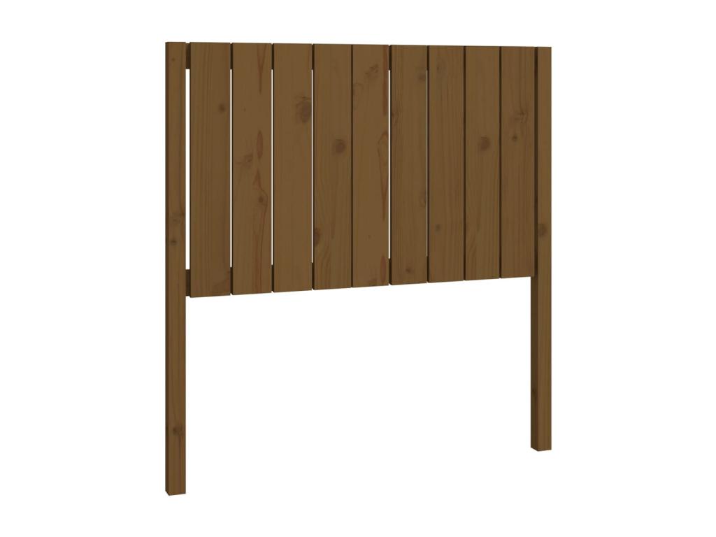 Brown Solid Wood Bed, 95.5 x 4 x 100 cm