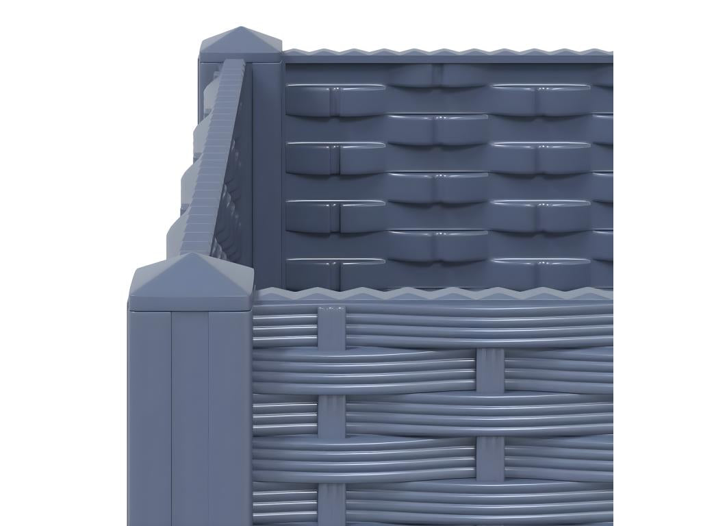 Gray Bed, 80 x 80 x 38 cm