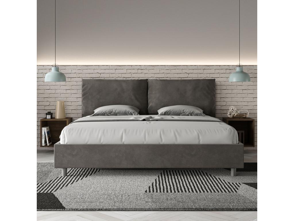 Gray Bed, 200 x 210 cm