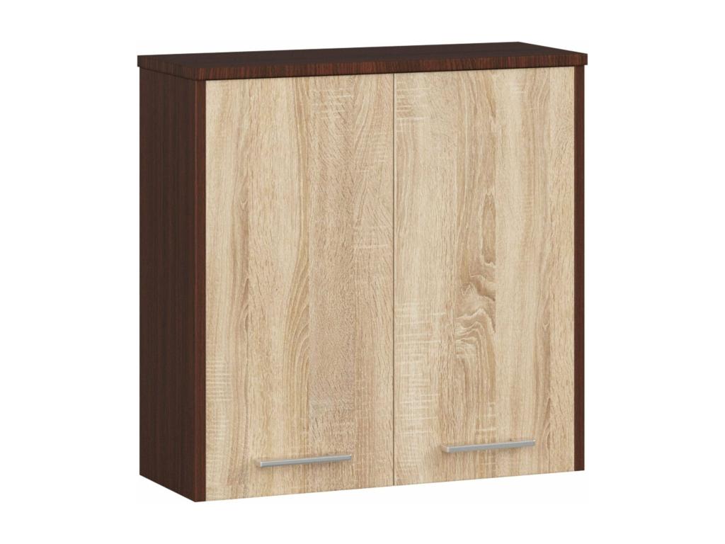 Brown Oak Wood Wardrobe, 60 x 22 x 60 cm