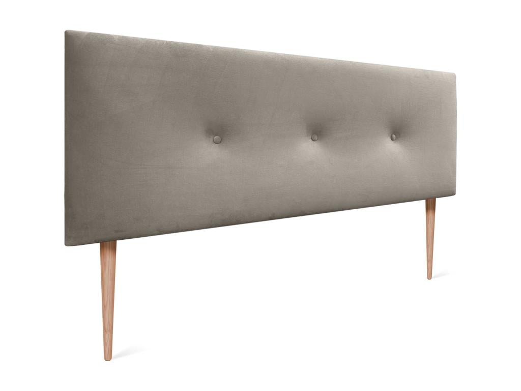 Brown Velvet Bed, 160 x 115 cm