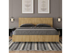 Brown Oak Wood Bed, 160 x 200 cm - dlz1766573050094