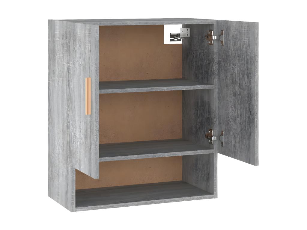 Gray Engineered Wood Wardrobe, 60 x 31 x 70 cm