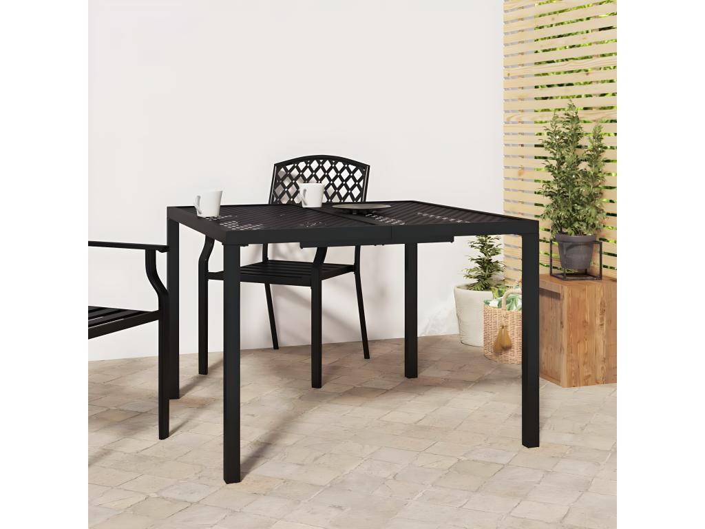 Anthracite Table, 100 x 100 x 72 cm
