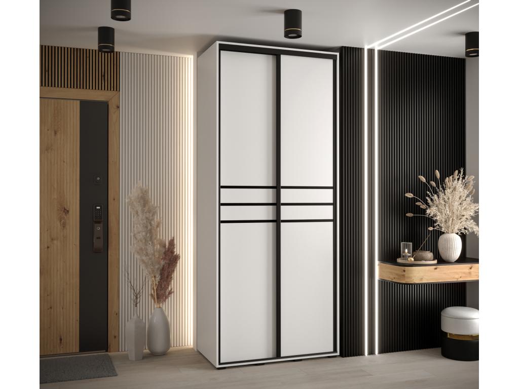 White Wardrobe, 100 x 60 x 235.2 cm