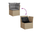 Beige Woven Resin Wicker Outdoor Furniture Set - dlz1766572530280